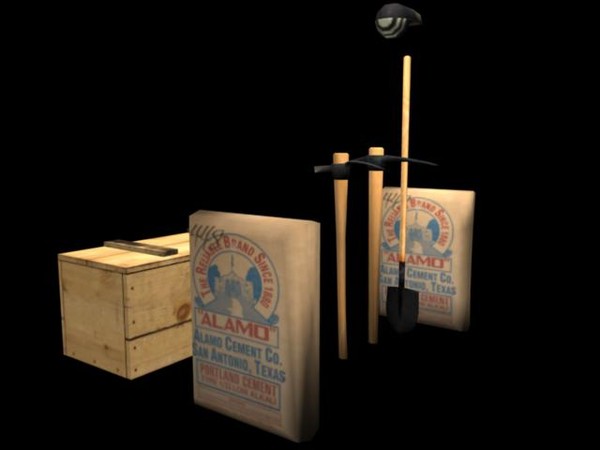 crate set modeled 3d model - Tool Models Set.mb by Shinji246